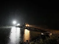 Обвал мосту на Закарпатті: проїзд забезпечили через тимчасову переправу