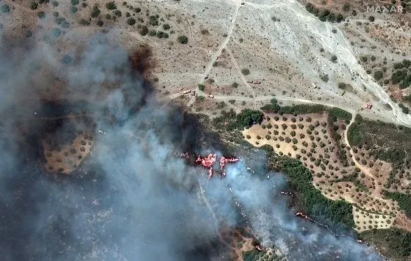 Лісові пожежі в Греції за два тижні після початку вщухли