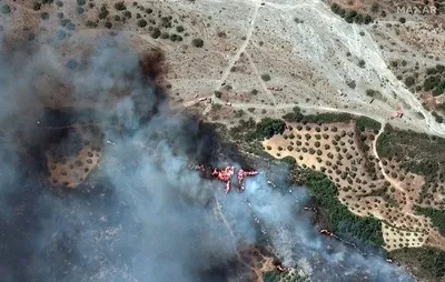 Лісові пожежі в Греції за два тижні після початку вщухли