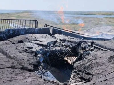 Момент вибуху на Чонгарському мосту опублікували російські змі