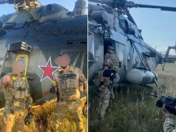 Зʼявилися фото російського гелікоптера Мі-8, що перелетів в Україну і здався у полон