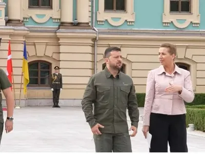 Зеленський та прем'єр Данії у Києві обговорили новий оборонний пакет для України
