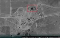 Нічний вибух у Євпаторії: з'явився супутниковий знімок на якому видно, як відпрацювали дрони по російскій ППО