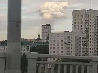 Після вибухів у російському саратові спалахнула масштабна пожежа