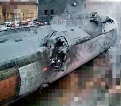 СМИ показали вероятные фото поврежденной подводной лодки рф "Ростов-на-Дону"