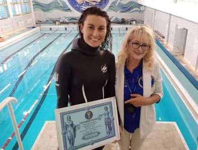 Мировой рекорд: фридайвер Екатерина Садурская задержала дыхание и погрузилась на 78 метров