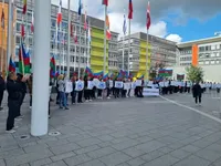 Активісти AZfront провели мітинг під секретаріатом Європарламенту