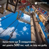 В Україні запустили ще 5 газових свердловин - Нафтогаз