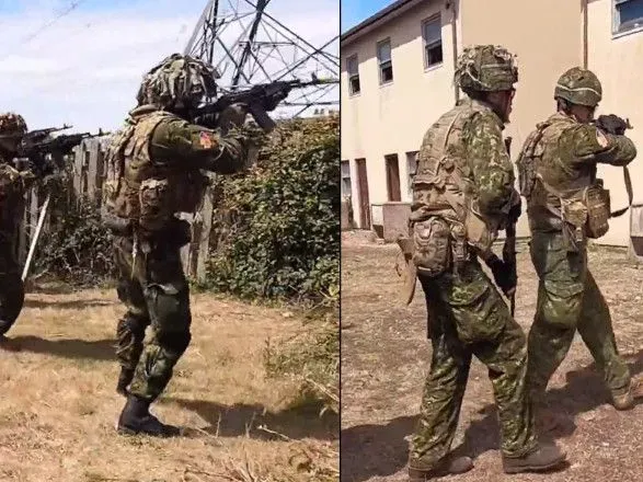 Канадские военные учат украинцев вести бой в городских условиях.
