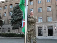 Алієв підняв прапор Азербайджану над столицею Карабаху
