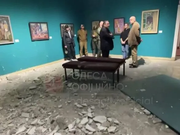Здание Художественного музея в Одессе получило повреждения из-за вражеского удара