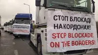 Українські перевізники організували акцію-попередження на пункті пропуску Краковець-Корчова