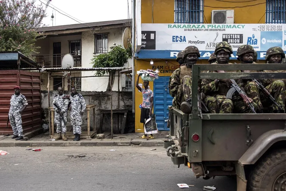 In Sierra Leone, after an attack on an arms depot in Freetown, the government imposed a curfew