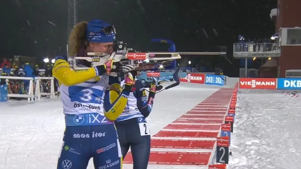 the-ukrainian-biathlon-team-finished-12th-in-the-womens-relay-at-the-world-cup-in-sweden