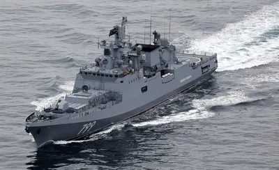 the Russians brought the frigate Admiral Makarov to the Black Sea