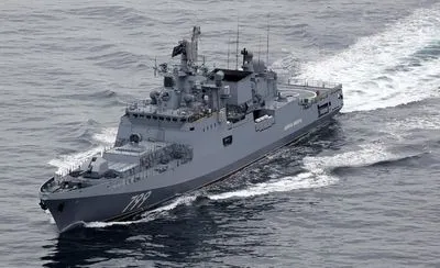 россияне вывели в Черное море фрегат "Адмирал макаров"