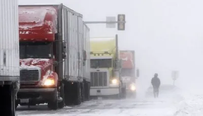 Truck traffic restricted in Prykarpattia region due to bad weather