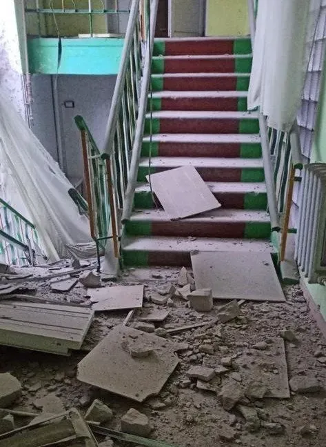 Russian army hits medical facility in Kherson at night