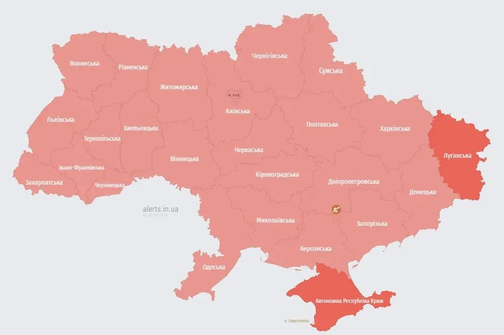 По всей Украине воздушная тревога. ВС ВСУ предупредили о взлете МиГ-31К в рф