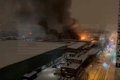 A specialized automotive plant caught fire in Moscow 