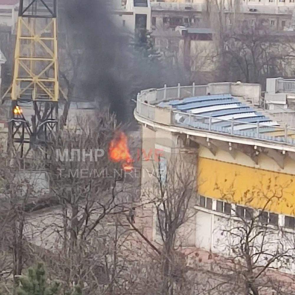In the center of Luhansk, a car with a "deputy" of the so-called "people's council"exploded