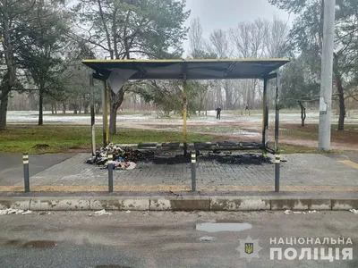 Memorial to the victims of the Russian attack burned down in Dnipro 
