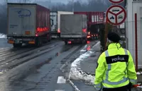 Slovak truckers blocked the Vysne Nemecke checkpoint for trucks traveling from Ukraine