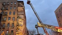 A 6-story residential building partially collapsed in New York City