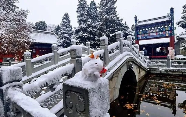 Аномальная зима в Китае: из-за сильного снега Пекин переводит школы на дистанционку