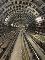 Law enforcement officers showed what a flooded subway tunnel in Kyiv looks like