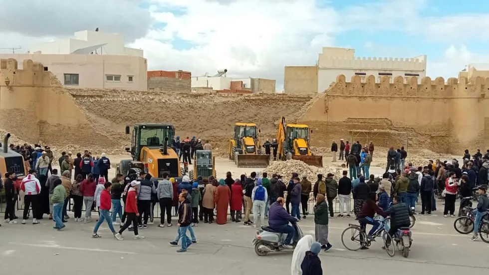 Three people are killed as a wall collapses in Tunisia, a UNESCO World Heritage Site