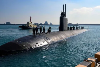 Американская атомная подводная лодка прибыла в Южную Корею