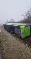 A bus from Ukraine overturned in Slovakia: there were 53 passengers in the cabin
