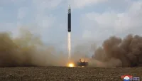 North Korea launches a short-range ballistic missile into the East Sea