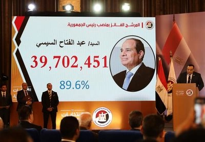 President Abdel Fattah al-Sisi wins the presidential election in Egypt