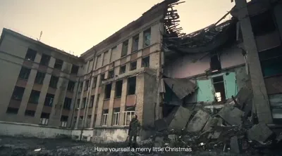 Ukrainian defenders recorded a symbolic Christmas video to remind us that the war is on