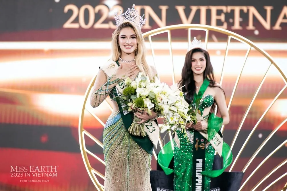 Albania's representative wins Miss Earth contest