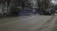 В окупованому Криму зіштовхнулись російські військові вантажівки та позашляховики: є постраждалі