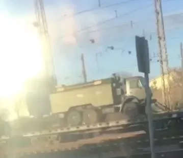 Crimean guerrillas spotted a large echelon of enemy vehicles in Dzhankoy