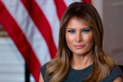 Melania Trump did not appear in the family Christmas photo