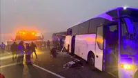 A terrible accident on a highway near Istanbul involving 7 vehicles: 10 dead, 59 injured