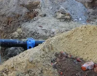 Water supply lines damaged in Podil district of Kyiv