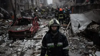 Утренний обстрел Киева: показали первые минуты с бодикамер патрульных