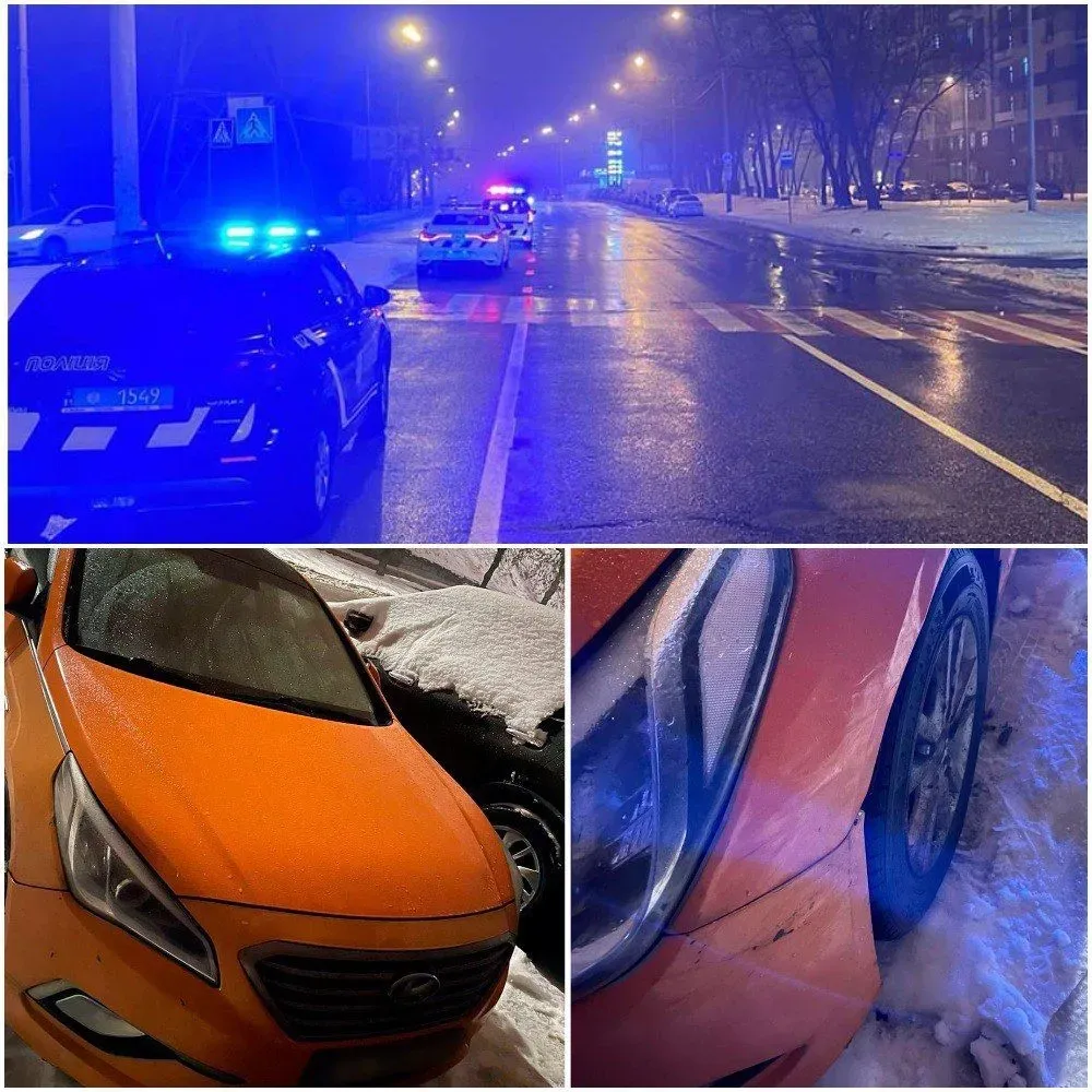 In Kyiv, a drunk driver hit a woman on a pedestrian crossing and fled