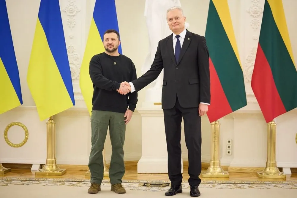 Zelenskyy and Lithuanian President plan to discuss financial support for Ukraine