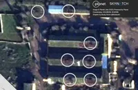 Satellite image confirms a hit on a Russian Armed Forces base in occupied Crimea
