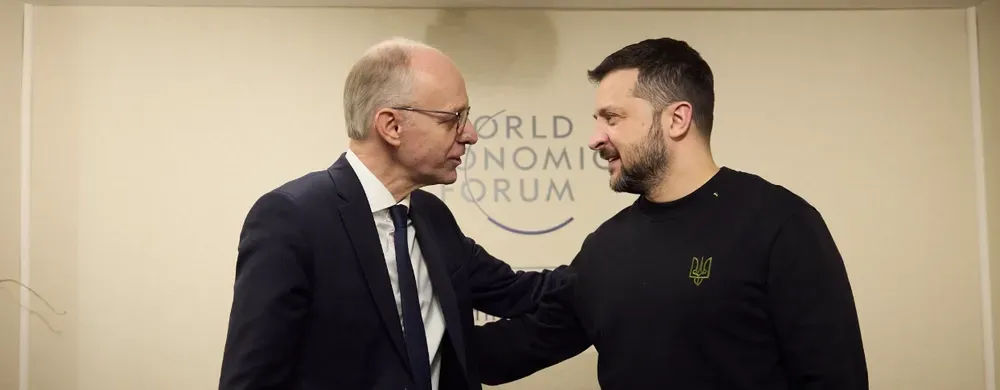 the-frozen-assets-of-russia-were-discussed-zelensky-meets-with-luxembourgs-prime-minister-in-davos