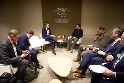 Zelensky met with the King and Prime Minister of Belgium in Davos: what is known