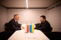 Зеленский встретился в Давосе с президентом Польши Дудой