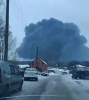 A drone attack caused a fire at an oil depot in Russia
